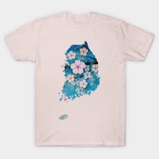 Cherry Blossom Mural in Korea T-Shirt